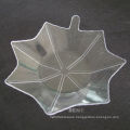 Tableware Plastic Disk Disposable Saucer Maple Leaf Shaped Dish